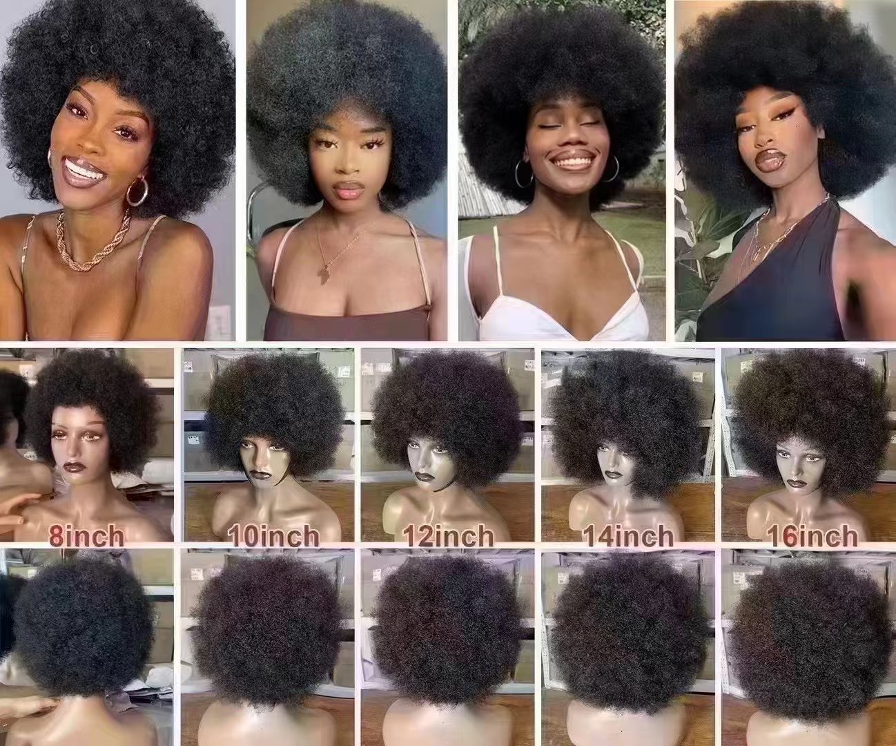 Fringe Afro Wig