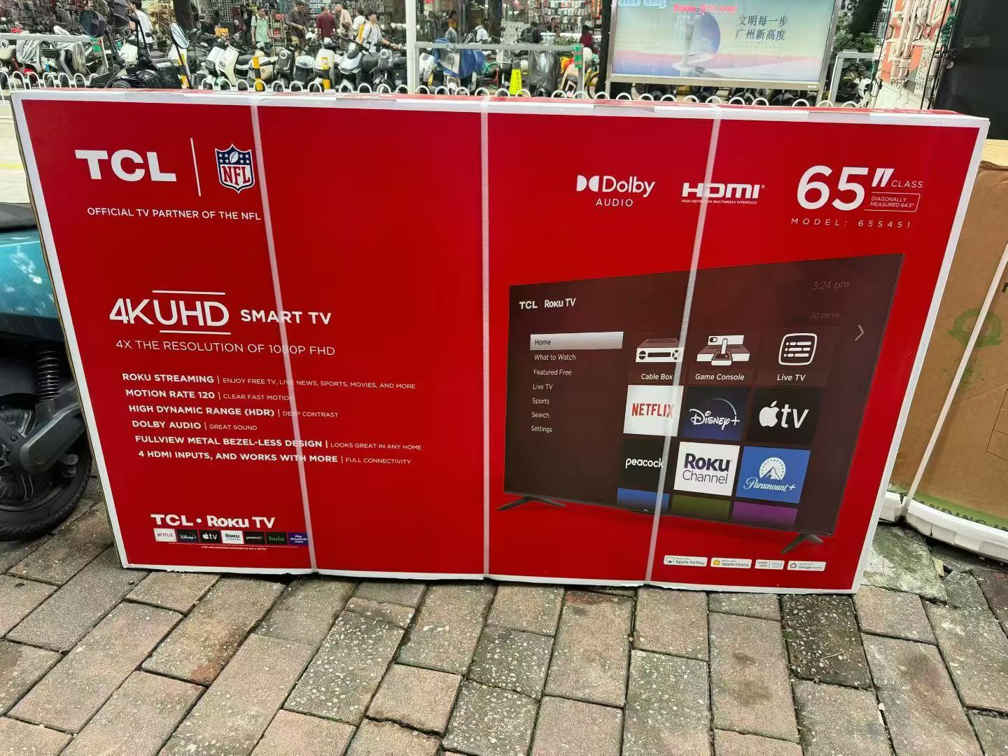 TCL 65” Roku TV 4K UHD Smart TV