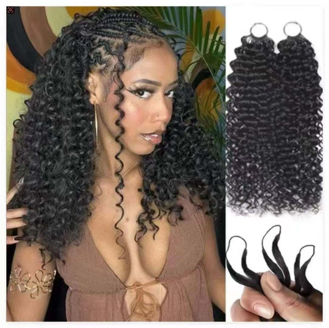 Feather Crochet Human Hair Water Wave 60g — 50 Roots